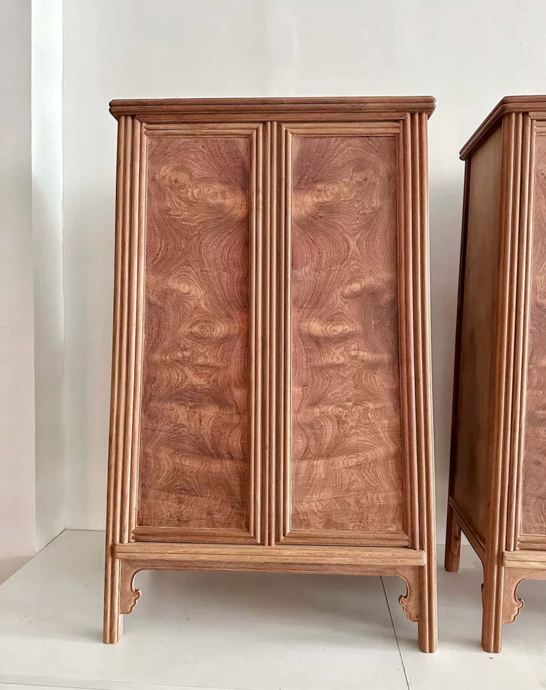 全独板圆角柜缅甸花梨大果紫檀京作红木家具精品 120.73.40尺寸