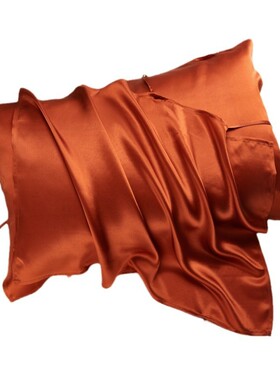 热销夏季天丝枕套单只灰色桑蚕丝枕巾套丝绸冰丝枕芯套真丝枕头一