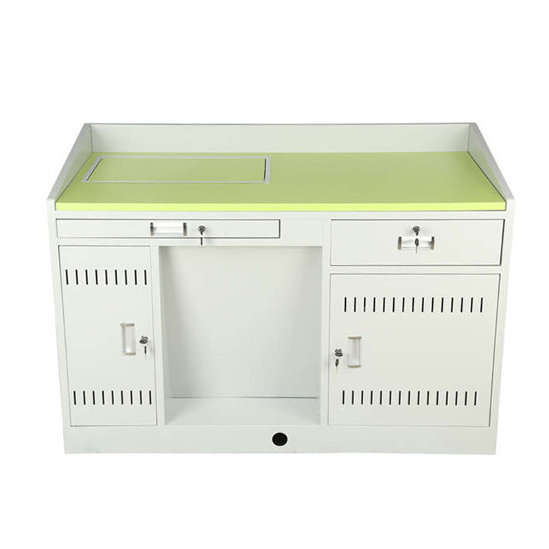 教师讲台多媒体演讲台电脑班木课钢培训一体翻转电脑桌讲台