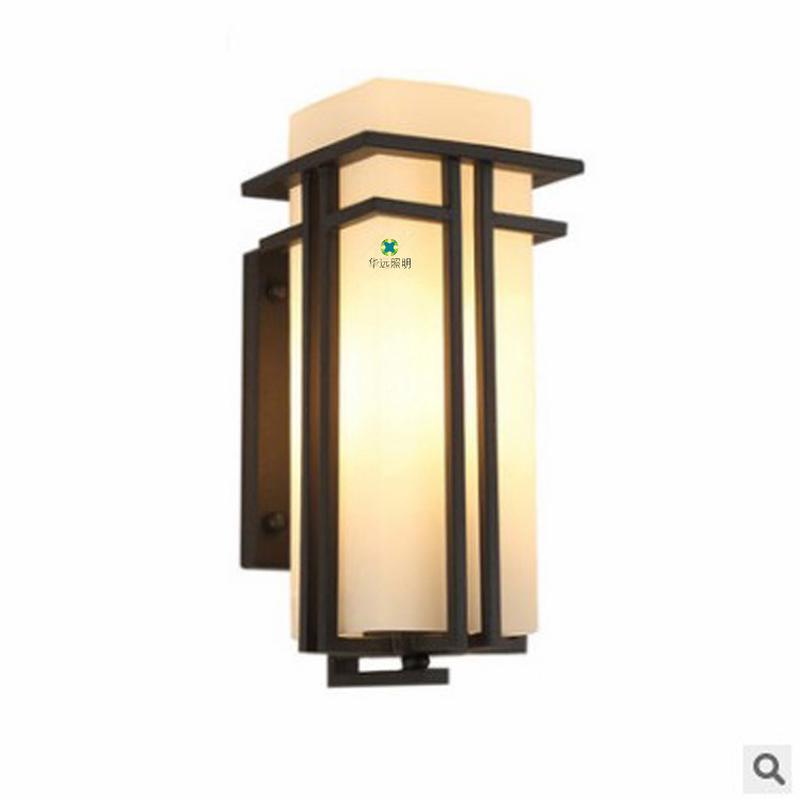 LED户外壁灯简约现代围墙单头庭院灯外墙灯门柱阳台照射壁灯