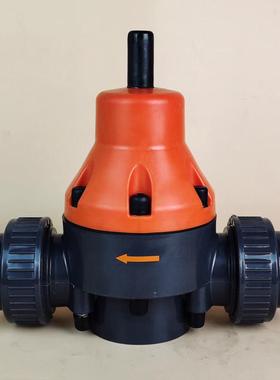 UPVC背压阀20mmDN154分安全阀泄压阀PVC塑料安全溢流阀