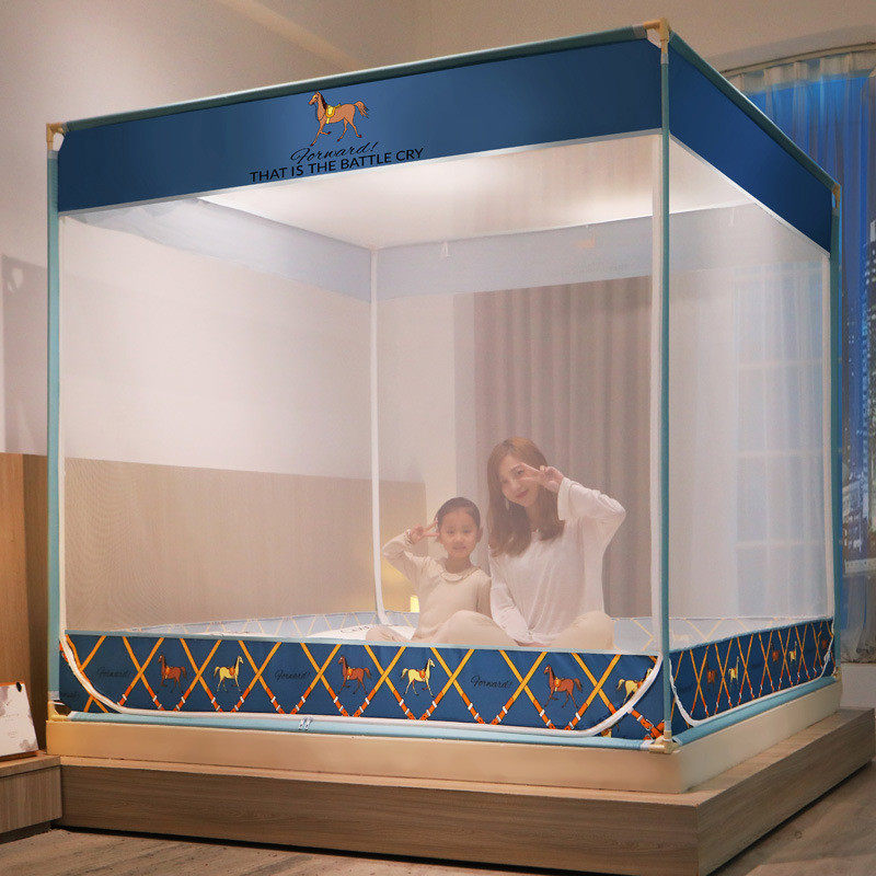 新款床笠款坐床式卡通蚊帐儿童防掉三开门加厚床帘支架批代发,3C数码配件,USB灯,淘宝优惠券,粉丝福利购,淘宝优惠卷