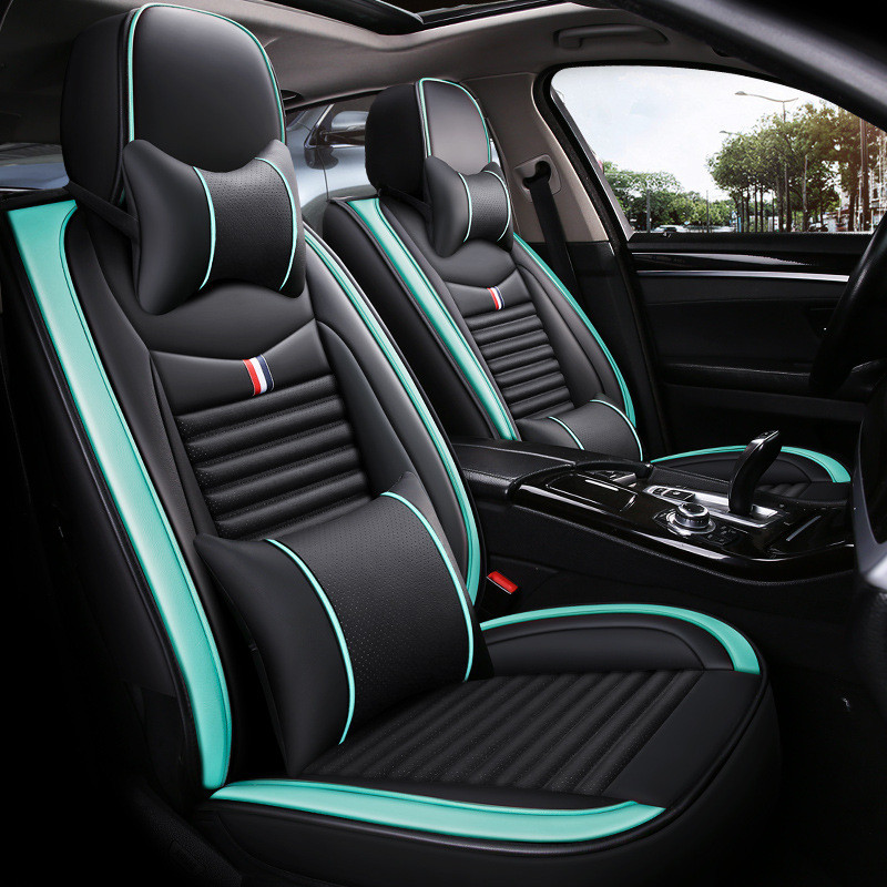 热销2019新款汽车坐垫四季通用厂家全包养生全皮汽车坐垫无缝批发