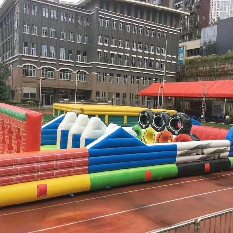 热销大型户外儿童水上乐园冲关闯关充气模型陆地城堡组合游乐场设
