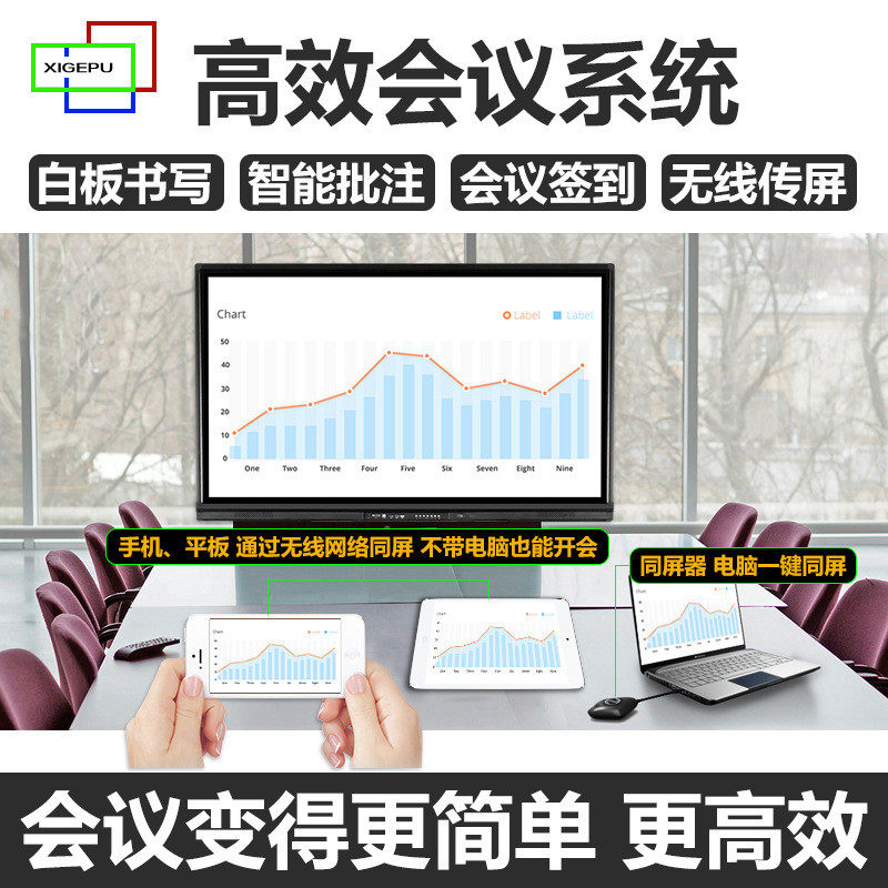 热销55-75寸智能办公电子白板触控一体机学校教室红外线显示屏多,电子/电工,触摸开关,淘宝优惠券,粉丝福利购,淘宝优惠卷