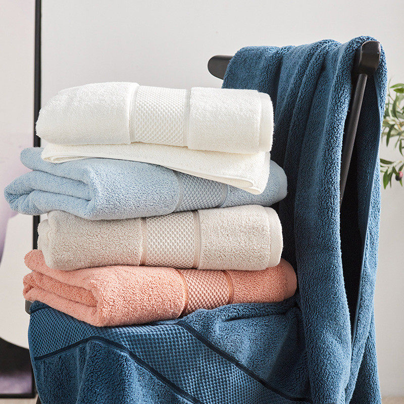 纯棉浴巾80*160cm素色酒店家用加大加厚浴巾男女洗澡裹巾厂家批发,居家布艺,浴巾,淘宝优惠券,粉丝福利购,淘宝优惠卷