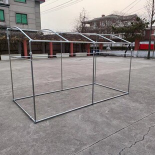 70n镀锌钢管水管遮阳雨棚花架瓜果葡萄架尖顶 制斜面弧面定保温棚