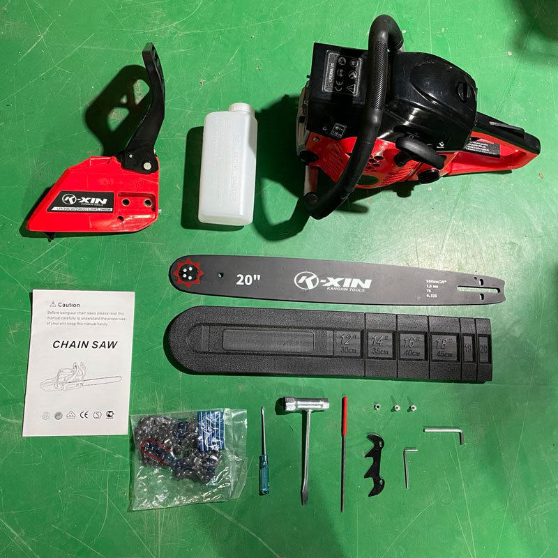 热销康新园林工具58cc油锯汽油电锯伐木锯大功率链锯便携式油锯电