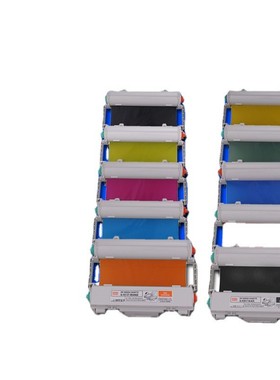 热销max标签打印机cpm-200gc全彩卡匣色带cmyk原装黑色sl-r201t碳