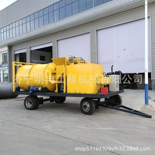 小型加热保温沥青拌合机筑养路面修补缝隙拌和机移动行走搅拌机