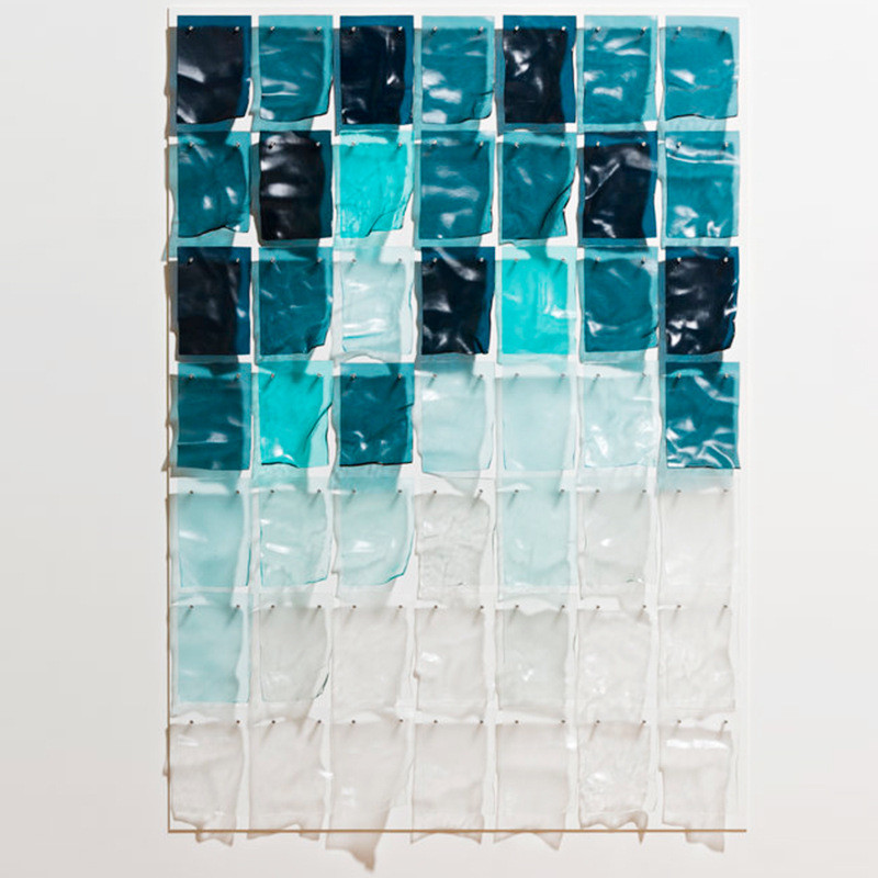 现代北欧亚克力装置挂画立体新中式客厅装饰玄关轻奢入户玄关走廊图片
