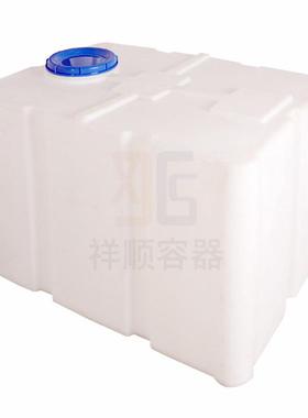 热销500l方形工业罐液储五百升塑料水罐白色pe水箱车载设备储液箱