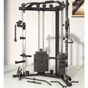 热销小飞鸟架综合训练器家用高位下拉器材多功能卧推架引体向上深