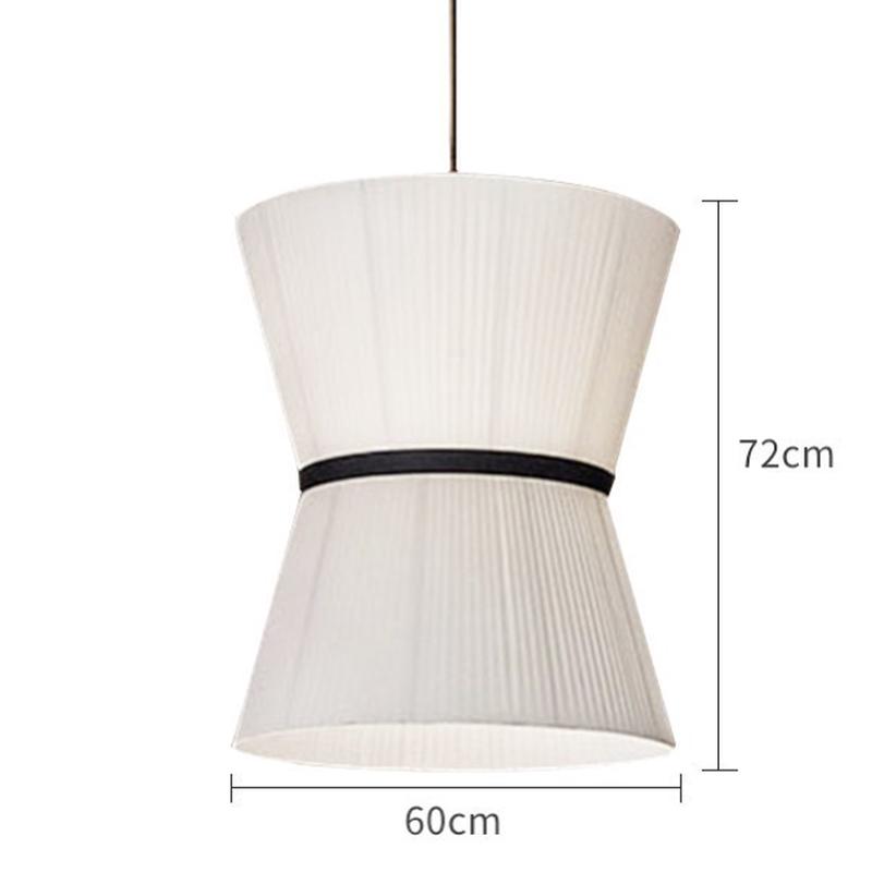 日式创意饭店餐桌布艺吊灯卡座包间吧台茶室餐厅民宿布艺装饰灯具