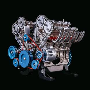 Pcs玩具機(jī)械科學(xué)物理教 3全金屬V8汽車發(fā)動(dòng)機(jī)模型套件500 教學(xué)
