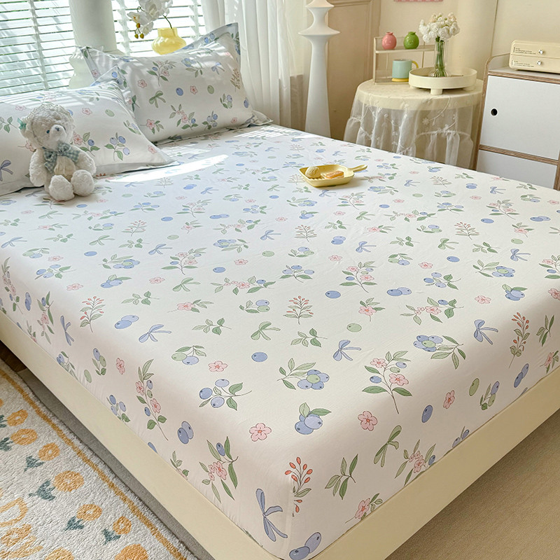 q683榻榻米碎花纯床笠1.35m小清新床罩床包1.5x1.8x1.9x2x2.2