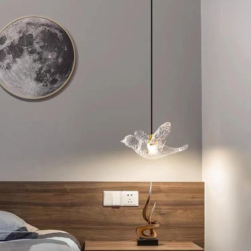 热销全铜欧式轻奢挂饰卧室床头灯创意感氛围装饰小夜灯书房小吊灯