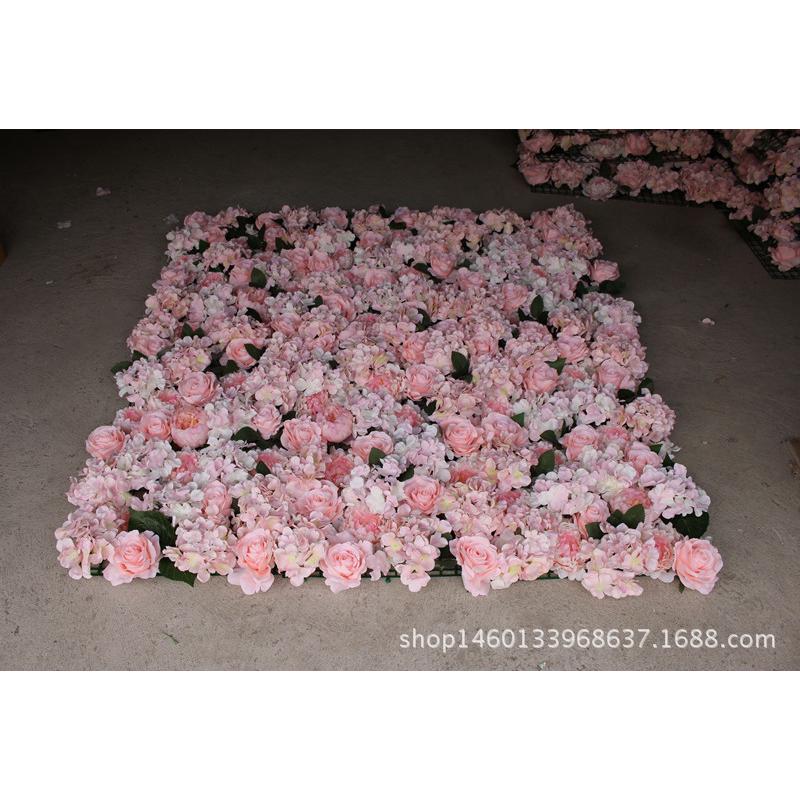 仿真花排花婚庆花墙牡丹绣球成品牡丹花墙花排摄影道具