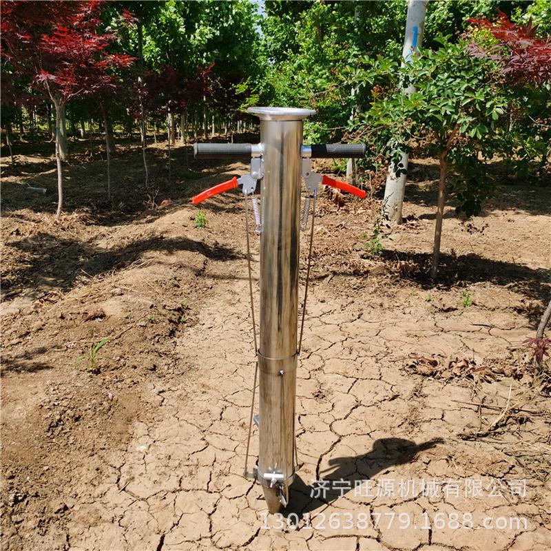 热销不锈钢加厚栽苗器辣椒茄子移栽器开叉三农用简易种菜苗机