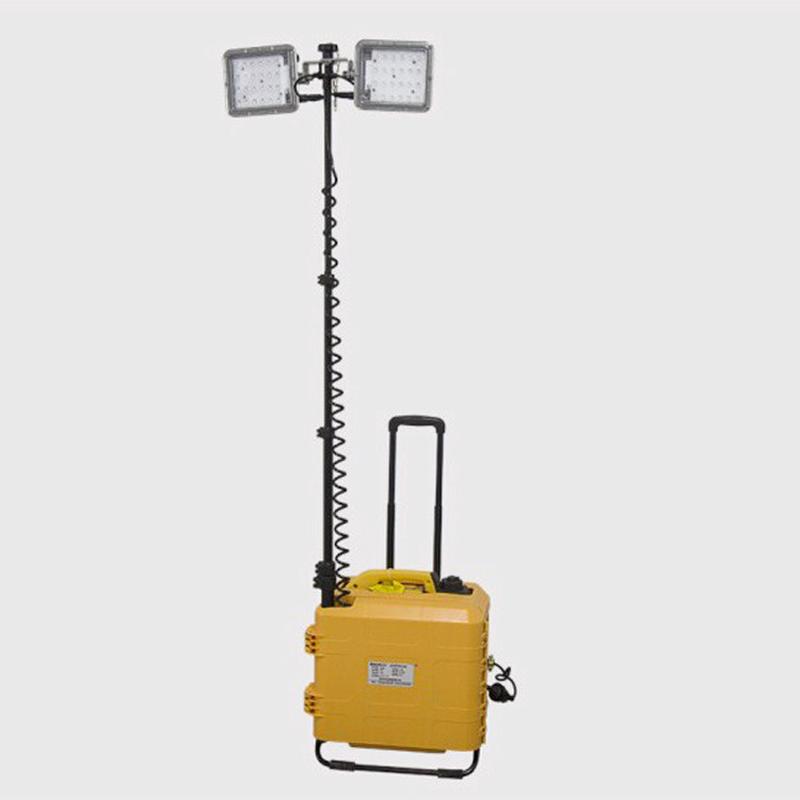 GMD6120B便携式LED移动照明灯汽油发电机升降工作照明装置2*48W