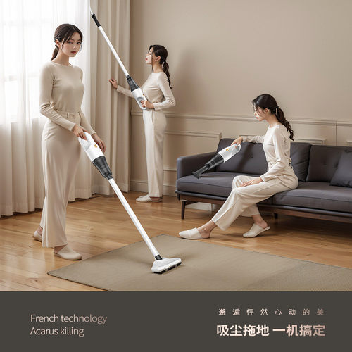 热销便携式无线家用吸尘器大吸力跨境手持车载吸尘器多功能擦吸二