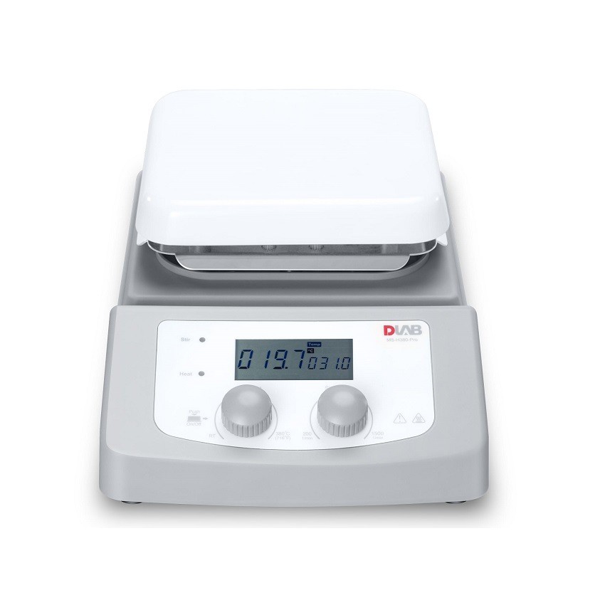 LCD数控6寸方盘加热型磁力搅拌器大龙MS-H380-Pro温度380度5L