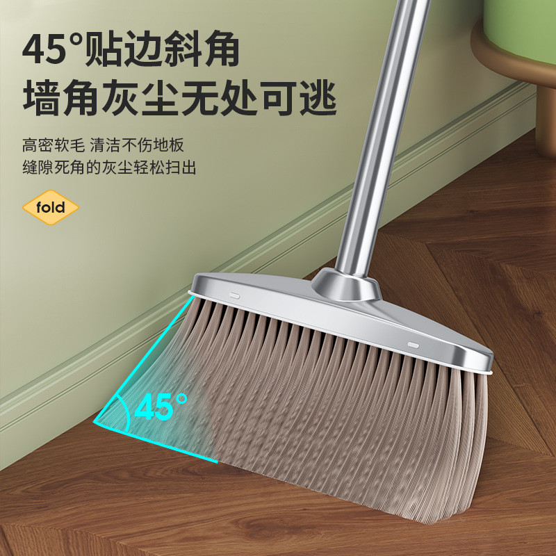 热销扫把2024新款家用簸箕套装组合扫帚头发扫地神器不锈钢垃圾铲
