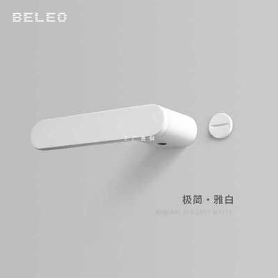 简约门锁室内卧室静音磁吸门锁现代北欧门锁极简白色分体锁