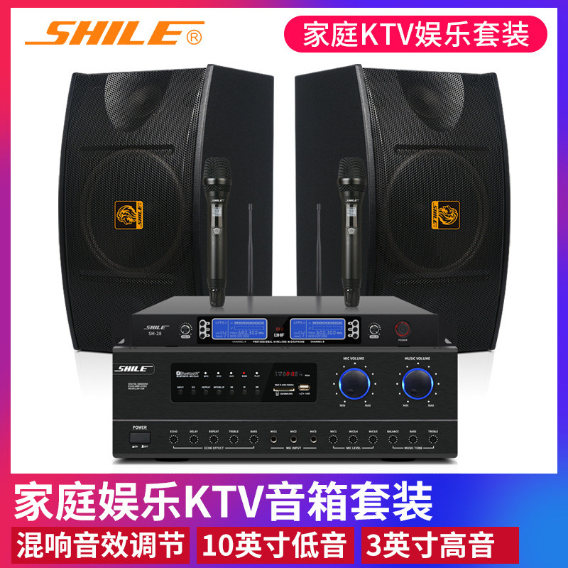 狮乐AV-108BX-103会议室音响套装背景音乐音箱话筒功放舞蹈室设备