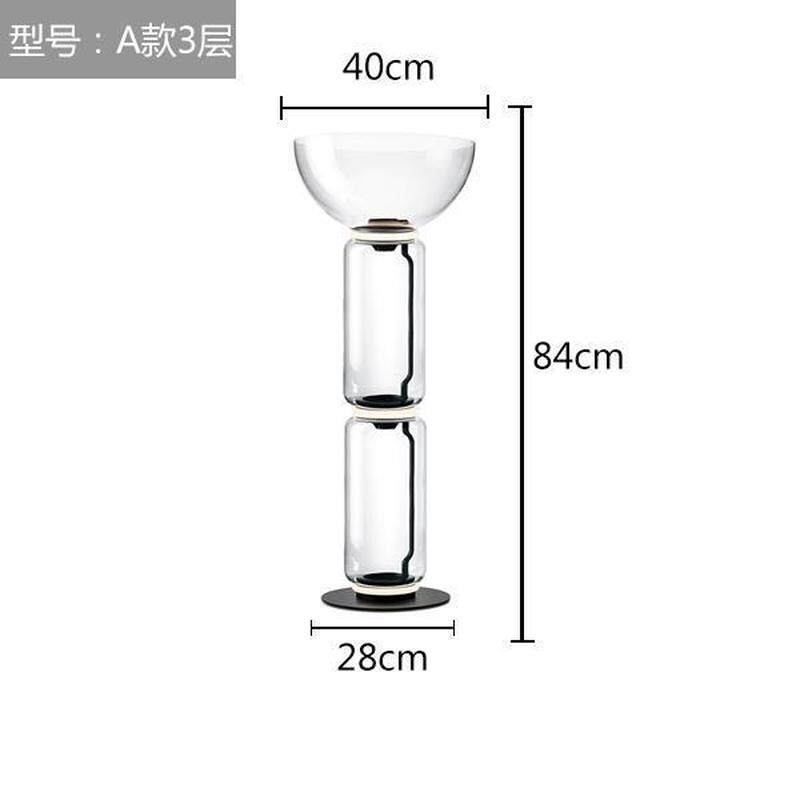式意现代台灯简约客厅玻璃落地灯北欧创意设计师酒店展厅艺术灯具
