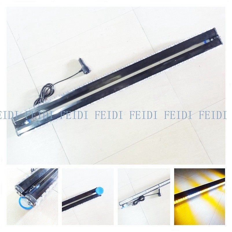 926A-7汽车长排爆闪灯6灯7节双排吸顶灯84LED工程灯长条灯频闪灯