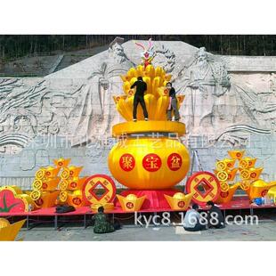 热销春节大型花灯组元宵布置春节商场灯会十二生肖花灯彩车彩船