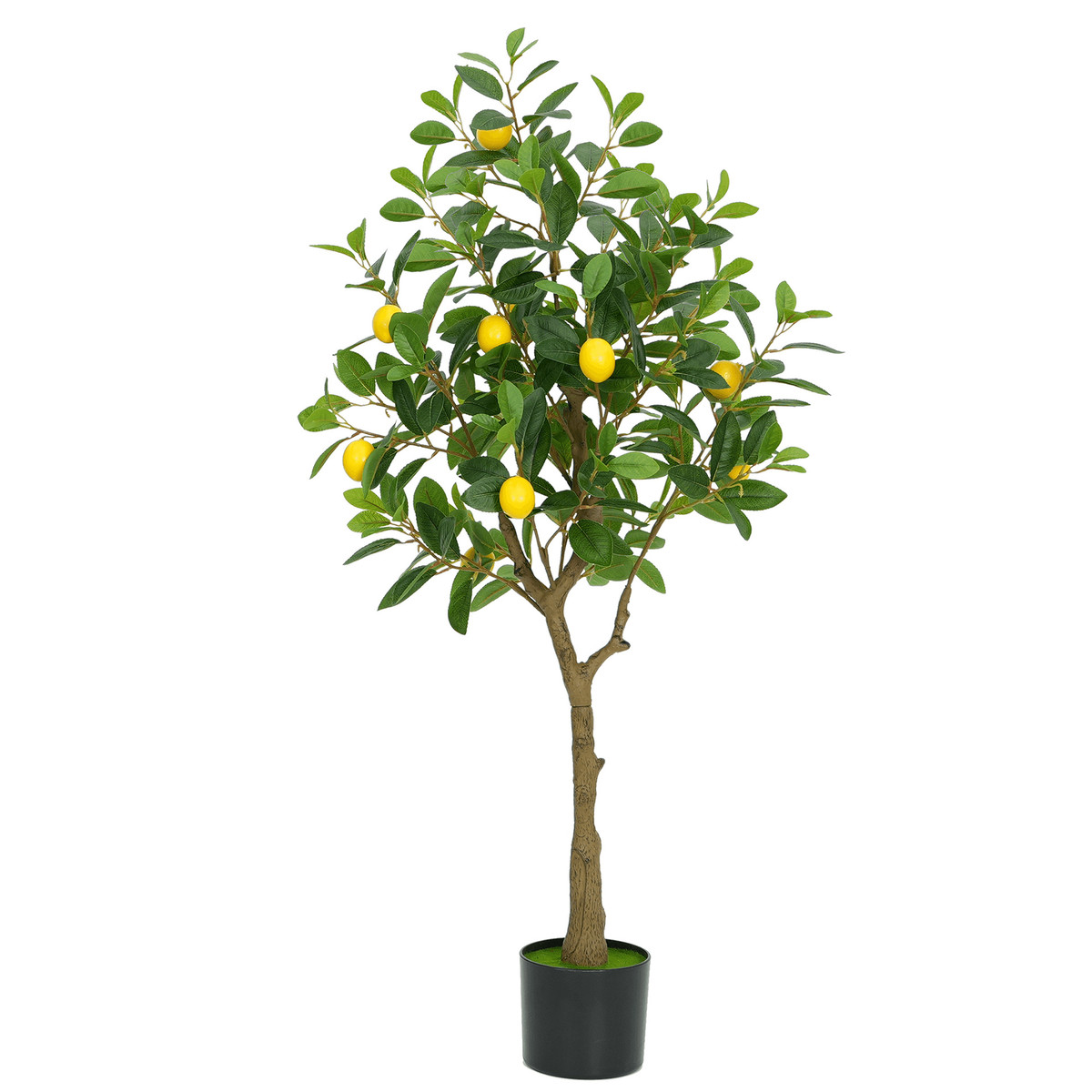 北欧落地仿真柠檬树橘子树室内装饰绿植盆景假花家居摆件大型假树
