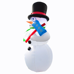 新品雪人锤子圣诞节充气模型节日狂欢派对道具庭院装饰摆件