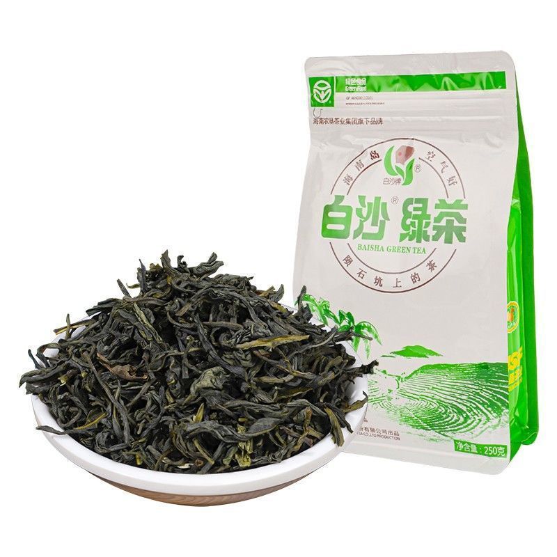 新货绿茶直供海南白沙明前炒青茶叶袋装农垦五指山陨石坑高山云雾
