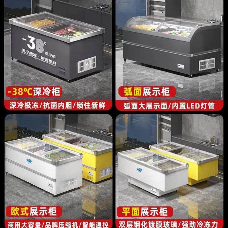 热销稚乐-38度低温冷冻柜智能控温商业冷柜展示柜餐饮超市大容量