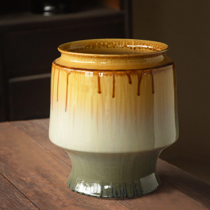 景德镇陶瓷花盆家用新中式花瓶大口径复古高级大号兰花专用三角梅,鲜花速递/花卉仿真/绿植园艺,花盆,淘宝优惠券,粉丝福利购,淘宝优惠卷