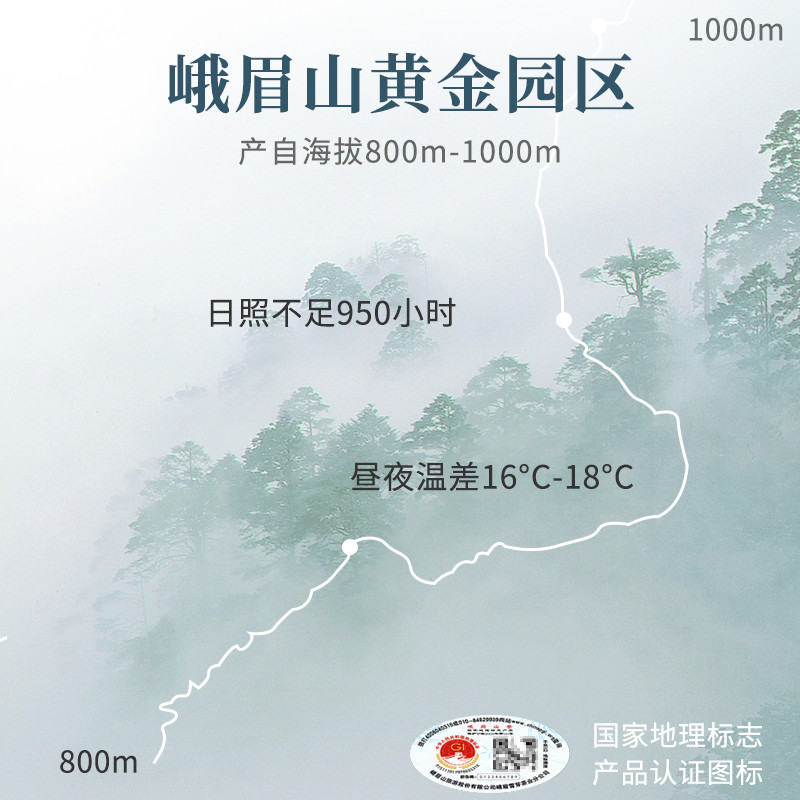 2025新茶峨眉雪芽高山绿茶160g春茶绿茶四川茶叶礼盒装送礼送长辈