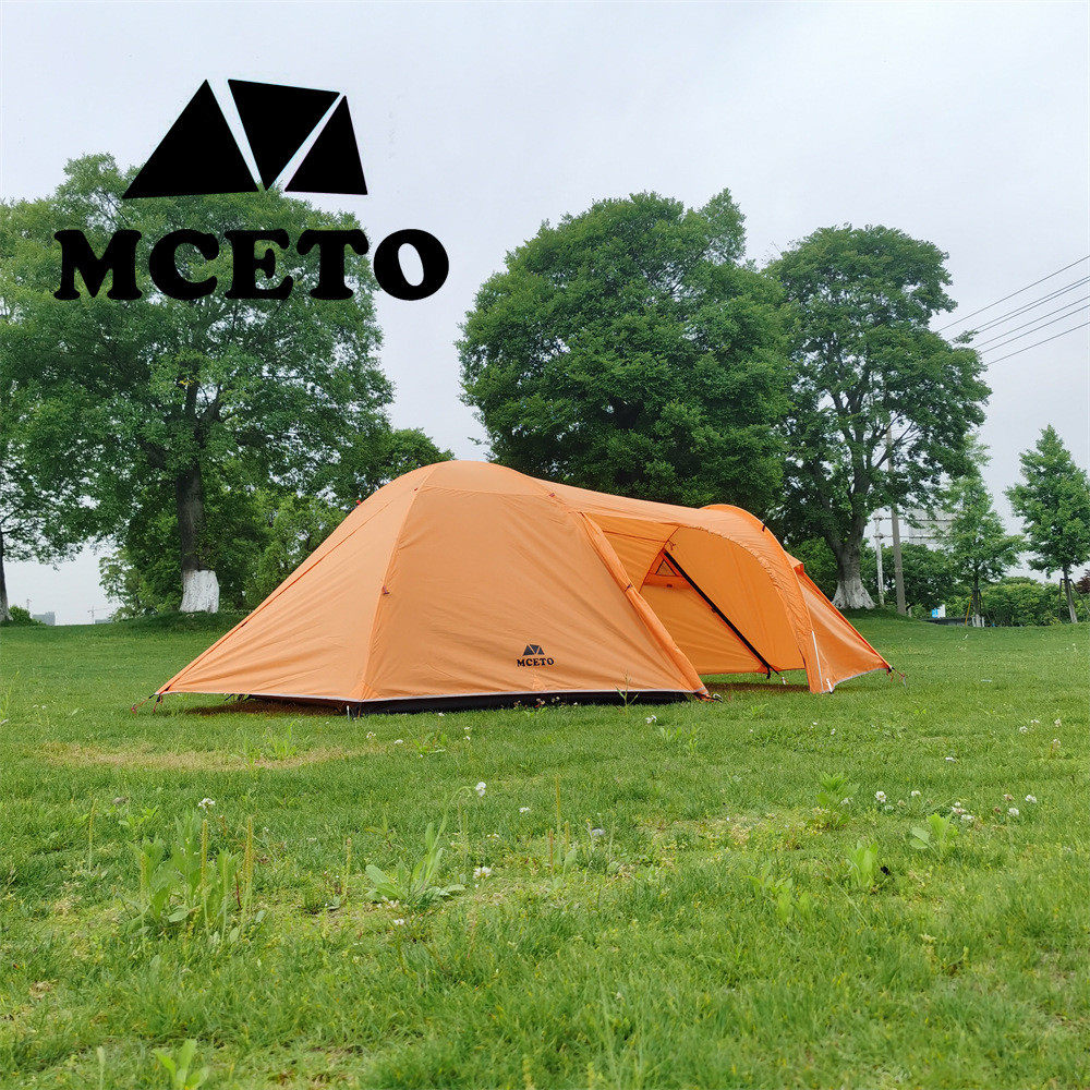 mceto云居3家庭三人户外超轻奢野露营铝杆防大暴雨水一室一厅帐篷