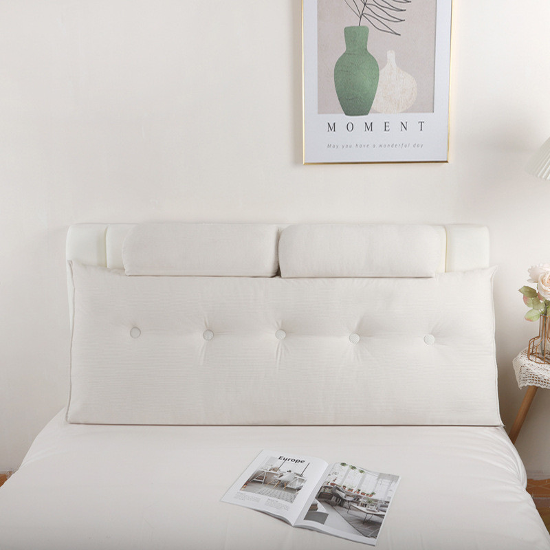 热销跨境床头靠垫床上靠枕大靠背榻榻米软包护腰垫背简约三角靠垫