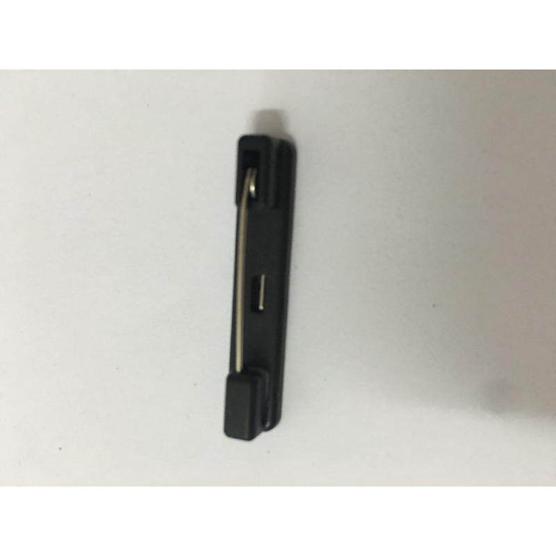 (5别针/包)2.2白色黑色塑料别针双色板别针胸卡千中号别针
