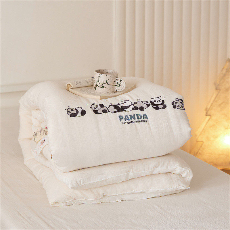 母婴双层纱全棉大豆纤维被儿童幼儿园春秋被加厚保暖冬被空调,床上用品,化纤被,淘宝优惠券,粉丝福利购,淘宝优惠卷