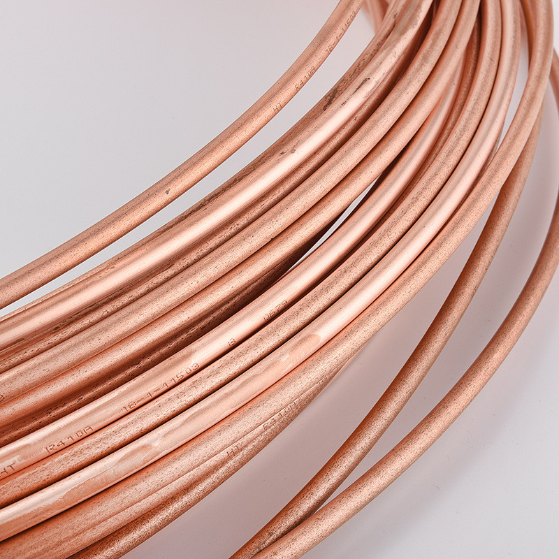 厂家供应t2紫铜管现货 制冷空调维修盘管软态铜管可定制切割批发