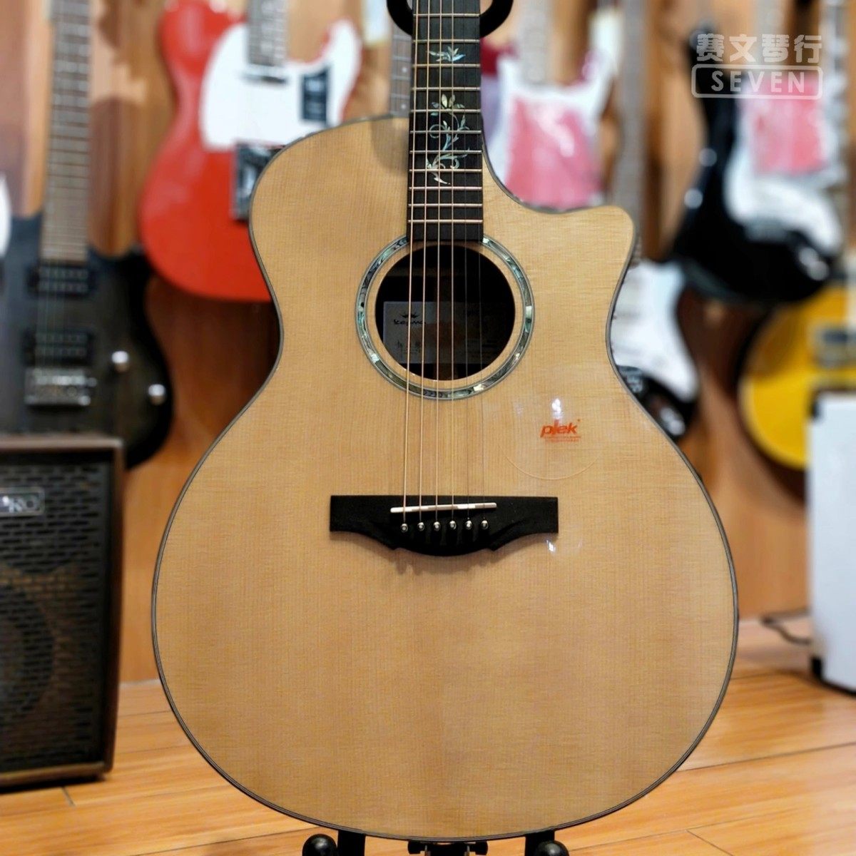 热销【可批发】电箱卡普马b1全单吉他指弹唱40\41寸单板民谣kepma