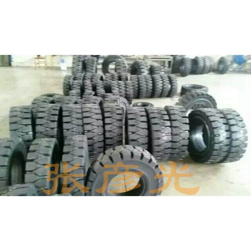 热销促销高品质28x9-15叉车实心轮胎高耐磨各种规格刺防实心轮胎