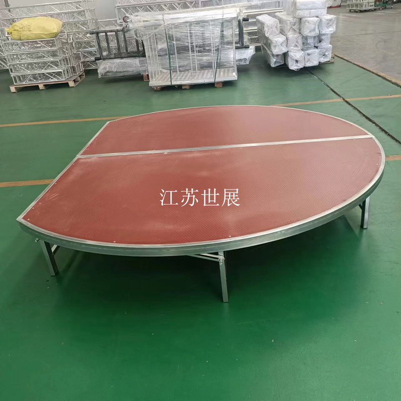 工厂直销钢铁折叠婚庆使用圆形舞台异形舞台直径2米3米