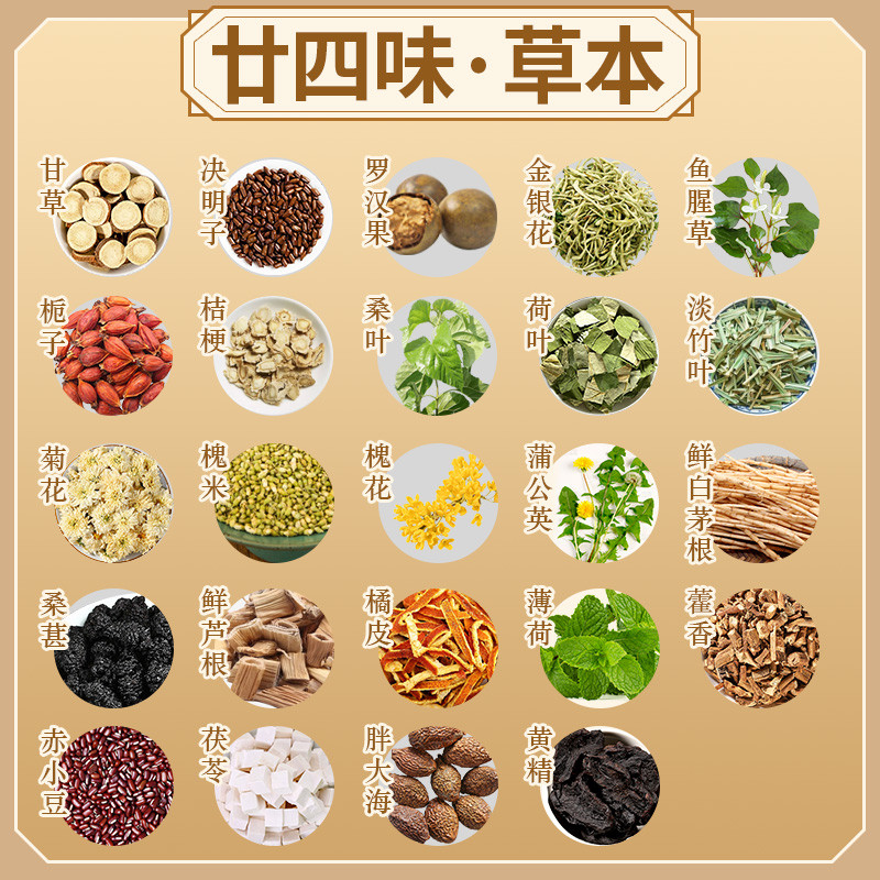 新日期ii广东二十四味味料包草药配方夏季清解热暑下火袋泡24凉茶