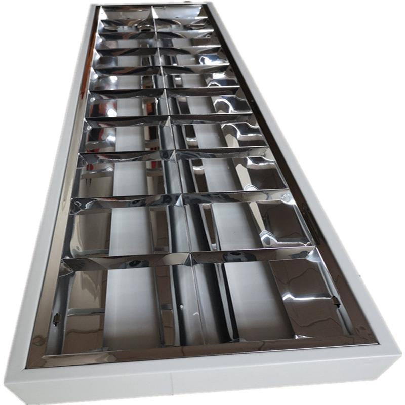 厂家直供灯架t8明装格v型栅灯盘吸顶灯300*1200led灯led灯盘