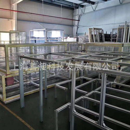 热销厂家铝合金非标铝型材工作台框架 直发组合架 设备架机架铝型