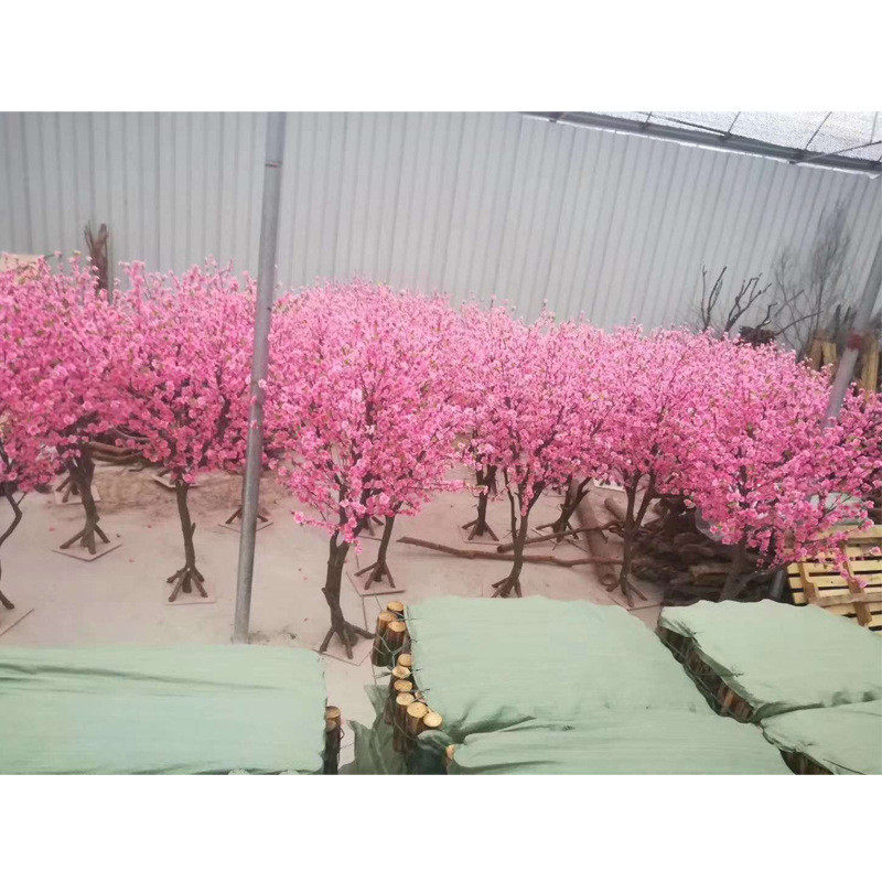 直销仿真桃花树图桃花树景点假树观赏庭院仿真假树假桃花树来假·